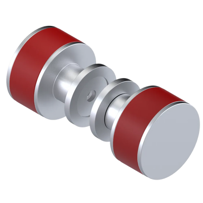 Rubinet Shower Door Knob (set) Satin Chrome