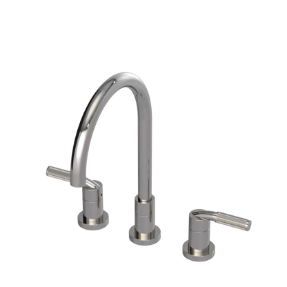Rubinet Widespread Kitchen Set Polished Nickel