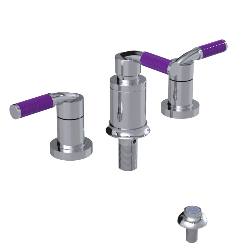 Rubinet Bidet Fitting with Spray, Diverter, and Vacum Breaker (Less Drain) Chrome