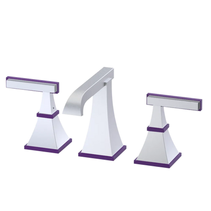 Rubinet Widespread Lav. Set. (less drain) Satin Chrome