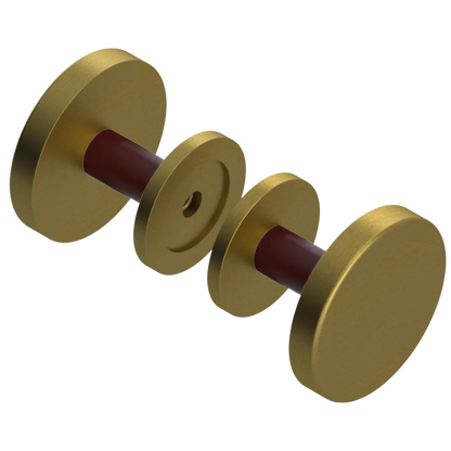 Rubinet Shower Door Knob (set) Antique Brass Matt