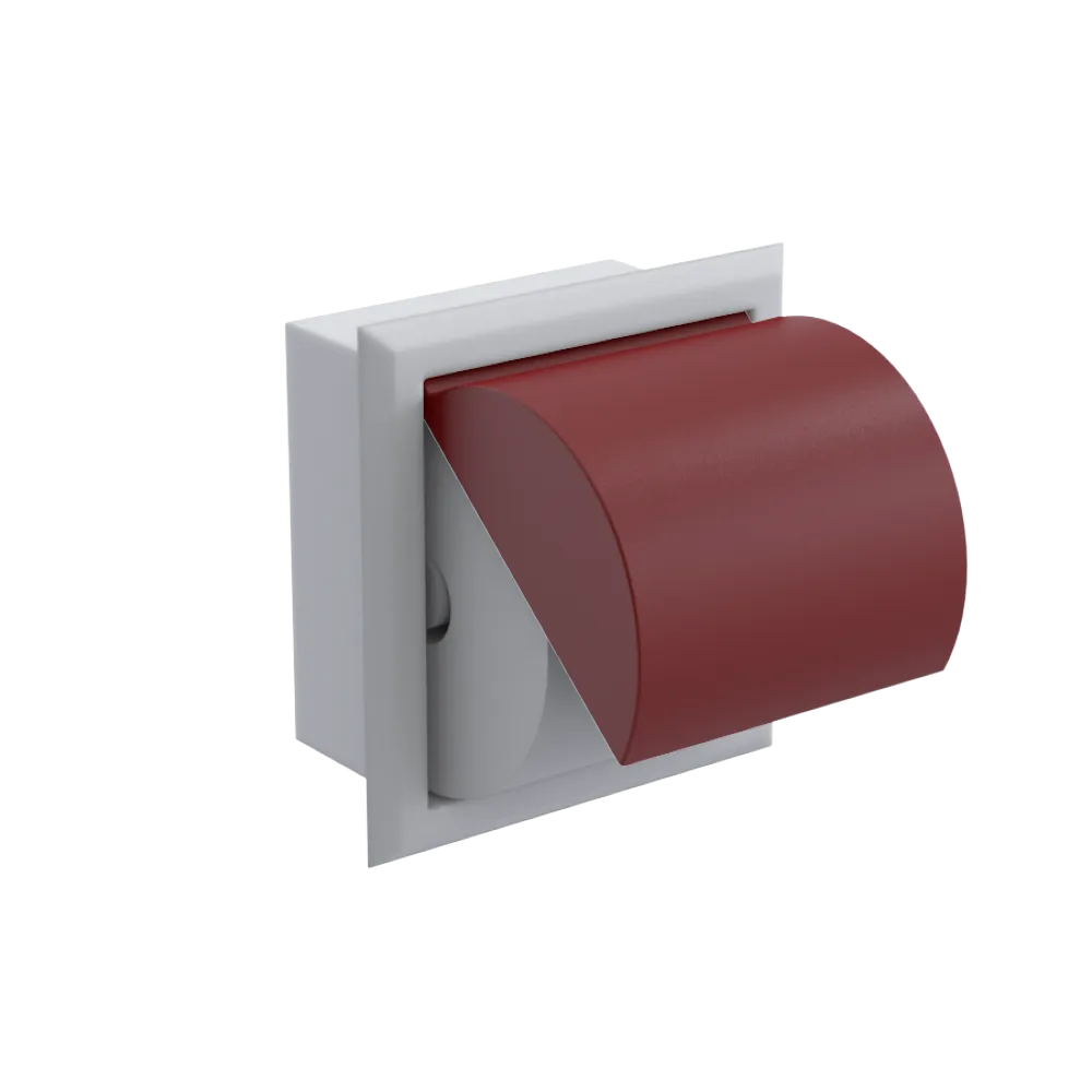 Rubinet RECESSED TOILET PAPER HOLDER Matt White