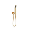 Baril 1-spray anti-limestone hand shower on wall-mounted supply elbow