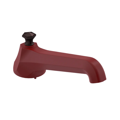 Rubinet Tub Filler Spout Deck Mount Maroon