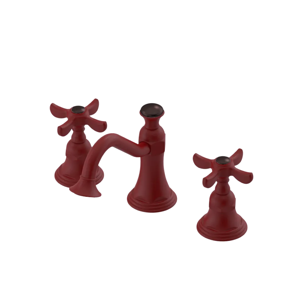 Rubinet Widespread Lav. Set. (less drain) Maroon