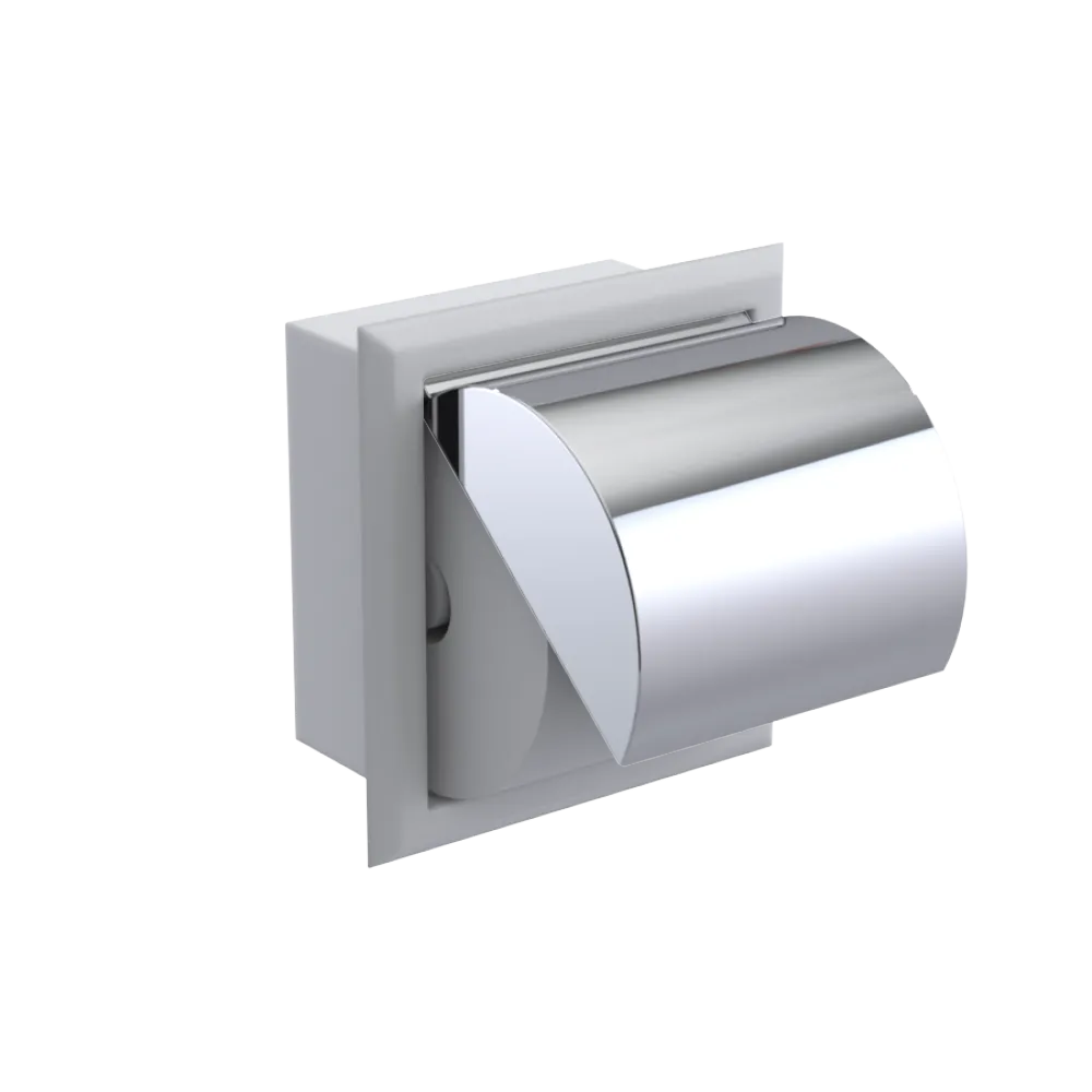 Rubinet RECESSED TOILET PAPER HOLDER Matt White