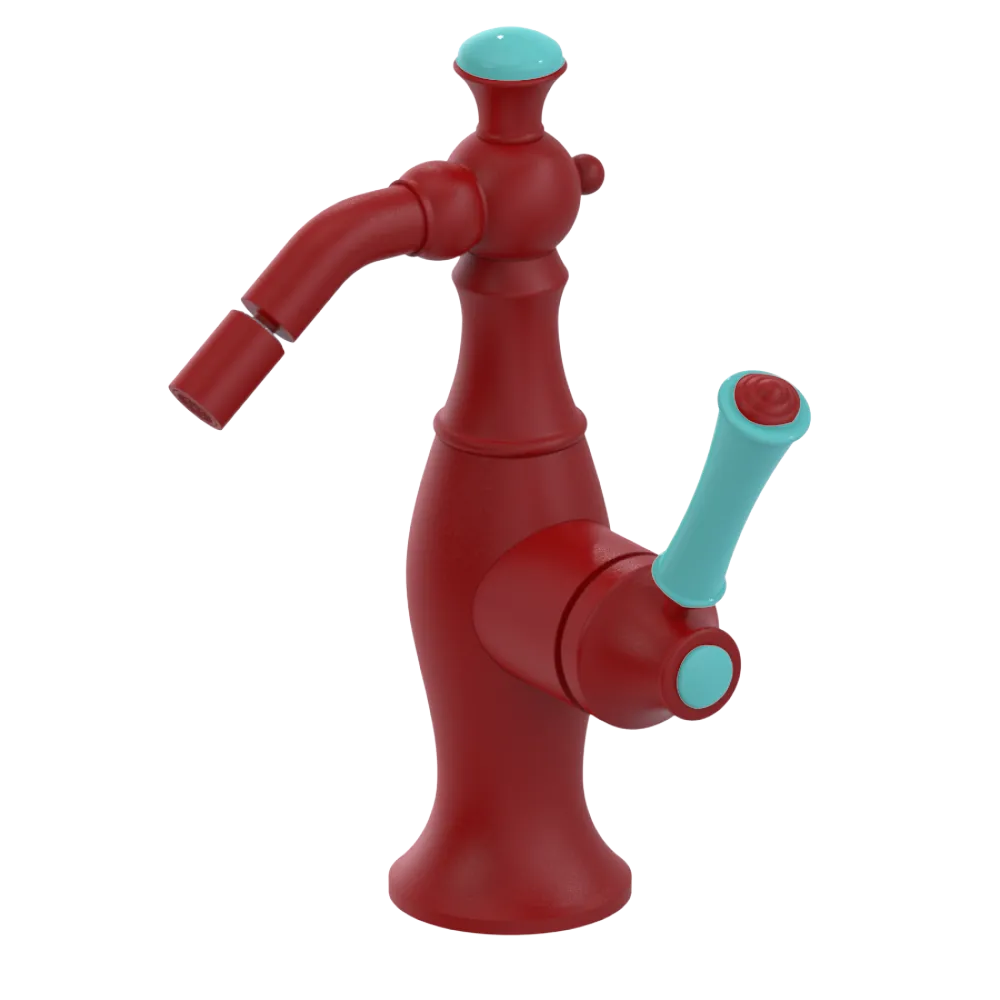 Rubinet Single Control Bidet Fitting (less drain) Maroon
