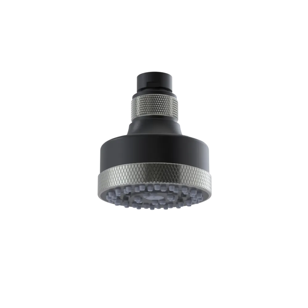 Rubinet 3 FUNCTION SHOWER HEAD Matt Black