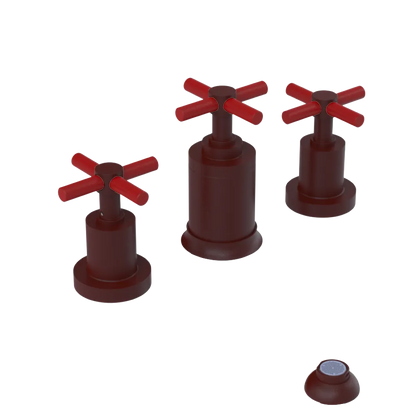 Rubinet Bidet Fitting with Spray, Diverter, and Vacuum Breaker (less drain) Bordeaux