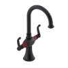 Rubinet Single Hole Dual Handle Lav. Set. (less drain) Matt Black