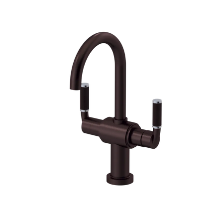 Rubinet Single Hole Dual Handle Lav. Set. (less drain) Oil Rubbed Bronze