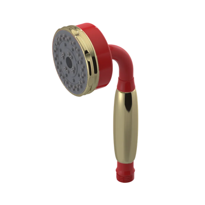 Rubinet 3 Function Hand Held Shower Only Red
