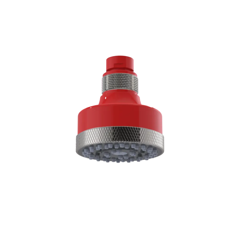 Rubinet 3 FUNCTION SHOWER HEAD Red
