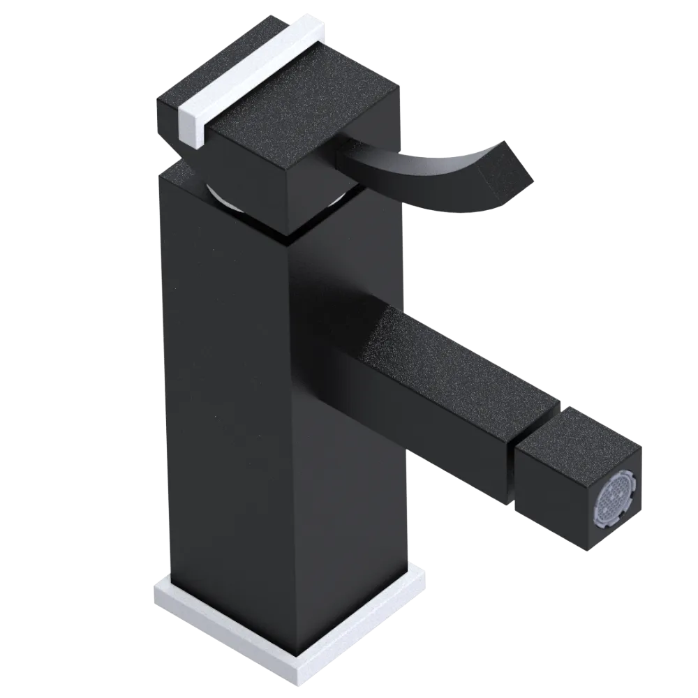 Rubinet Single Control Bidet Fitting (less drain) Matt Black