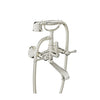Baril Wall-mounted tub faucet with hand shower