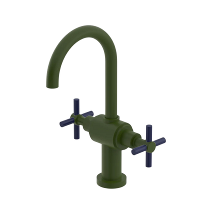 Rubinet Single Hole Dual Handle Lav. Set with LaSalle Spout (less drain) Green Envy