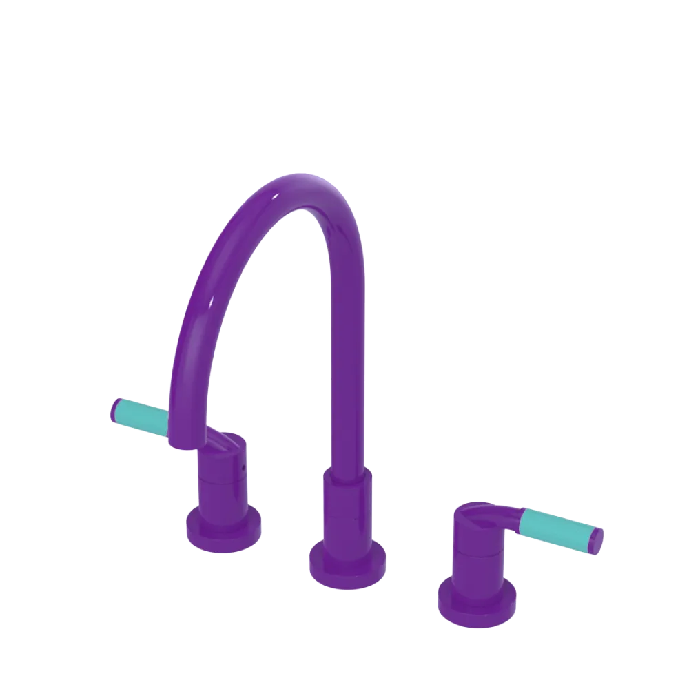 Rubinet Widespread Kitchen Set Purple Haze