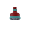 Rubinet 3 FUNCTION SHOWER HEAD Maroon