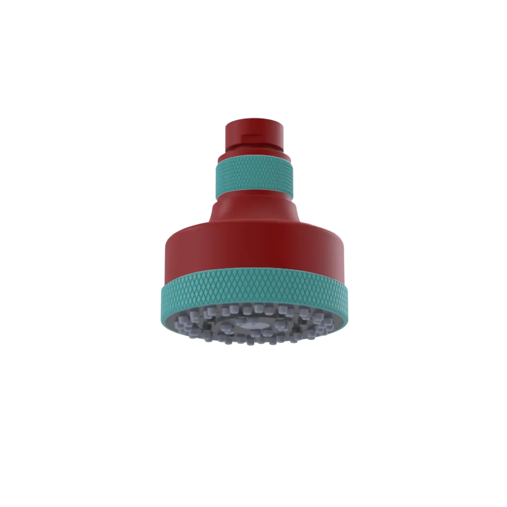 Rubinet 3 FUNCTION SHOWER HEAD Maroon