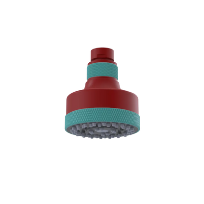 Rubinet 3 FUNCTION SHOWER HEAD Maroon