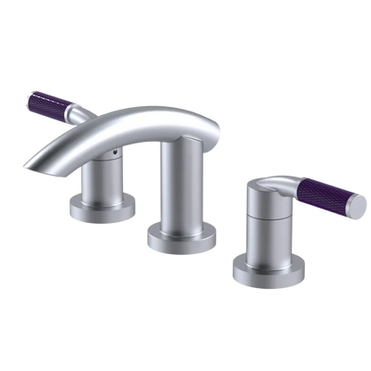 Rubinet Widespread Lav. Set. (less drain) Satin Chrome