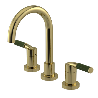 Rubinet Widespread Lav. Set. (less drain) Natural Brass