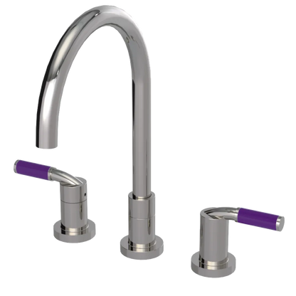 Rubinet Widespread Kitchen Set Polished Nickel