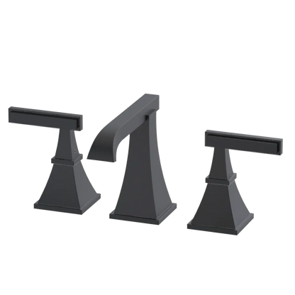 Rubinet Widespread Lav. Set. (less drain) Matt Black