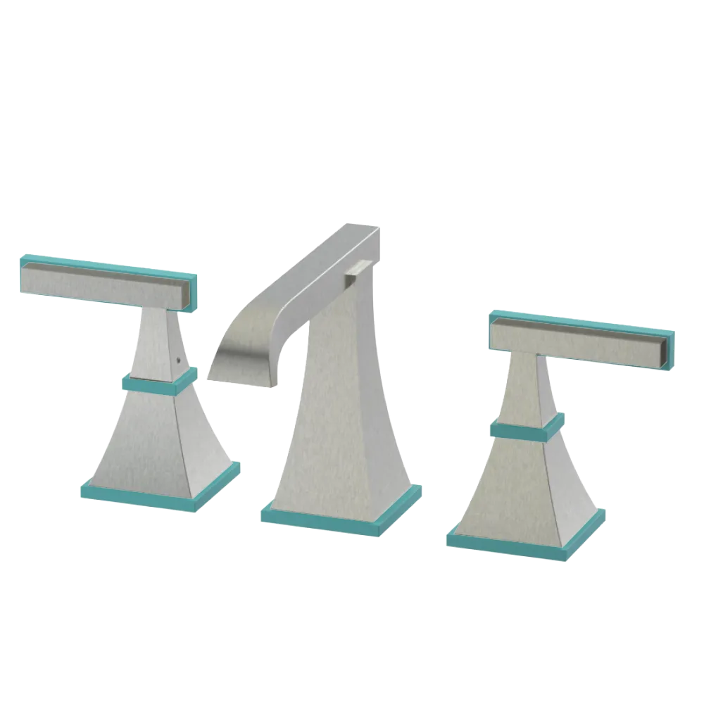 Rubinet Widespread Lav. Set. (less drain) Satin Nickel