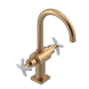 Rubinet Single Hole Dual Handle Lav. Set. (less drain) Satin Gold