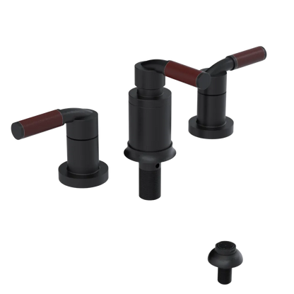 Rubinet Bidet Fitting with Spray, Diverter, and Vacuum Breaker (less drain) Matt Black