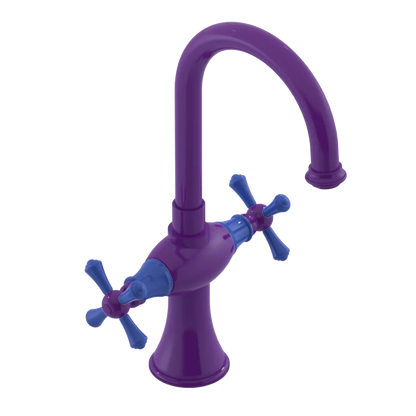 Rubinet Single Hole Dual Handle Lav. Set. (less drain) Purple Haze