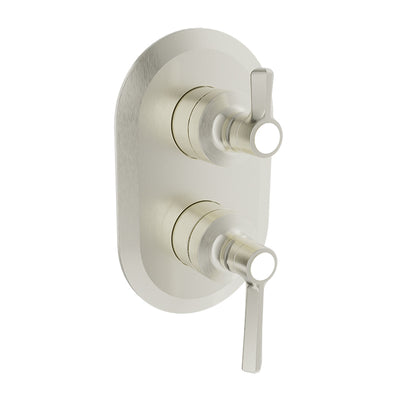 Baril Complete pressure balanced shower control valve with 2-way diverter (shared port)