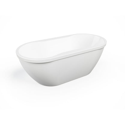 Neptune Berlin F2 3260 AFR Acrylic Freestanding Center Drain Bathtub in White