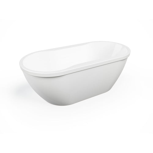 Neptune Berlin F2 3260 AFR Acrylic Freestanding Center Drain Bathtub in White