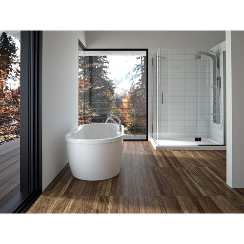 Neptune Berlin F2 3260 AFR Acrylic Freestanding Center Drain Bathtub in White