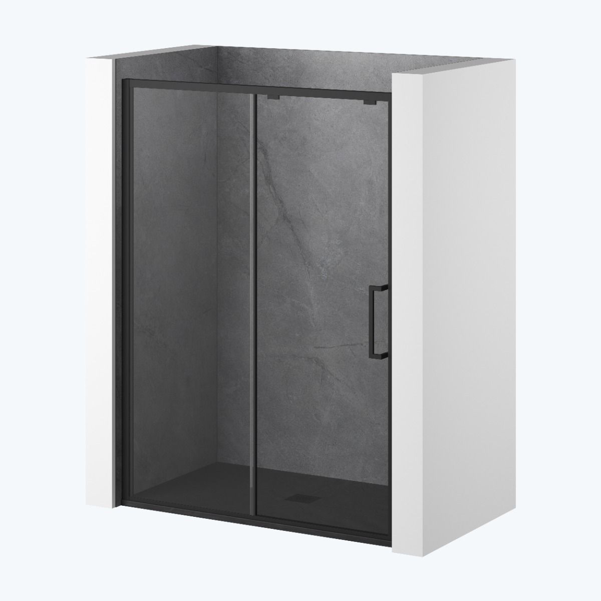 Kalia Concrete #210 - Matte Shower wall - Alcove Installation