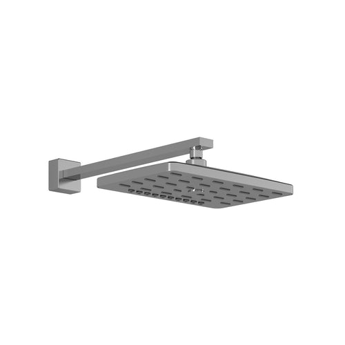 GRAFIK™ PREMIA 200mm x 320mm (7 ⅞'' x 12 ½'') Rectangular Rainhead and 406mm (16'') 90 Degrees Wallarm