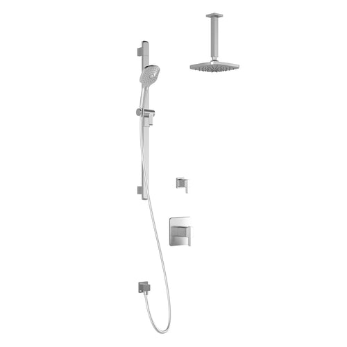 GRAFIK™ TD2 (Valves Not Included) : AQUATONIK™ T/P Shower System Vertical Ceiling Arm Chrome