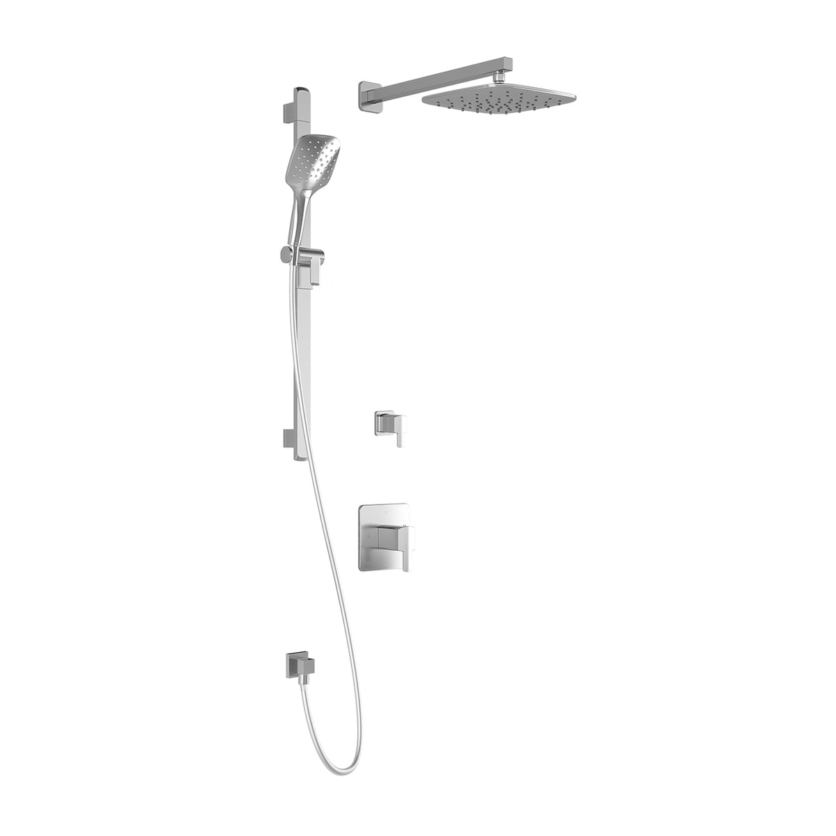 GRAFIK™ TD2 PLUS (Valves Not Included) : AQUATONIK™ T/P Shower System with Wallarm