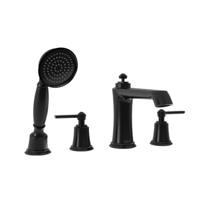 Kalia RUSTIK Deckmount tub faucet with hand shower