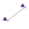 Rubinet Towel Bar 18" White
