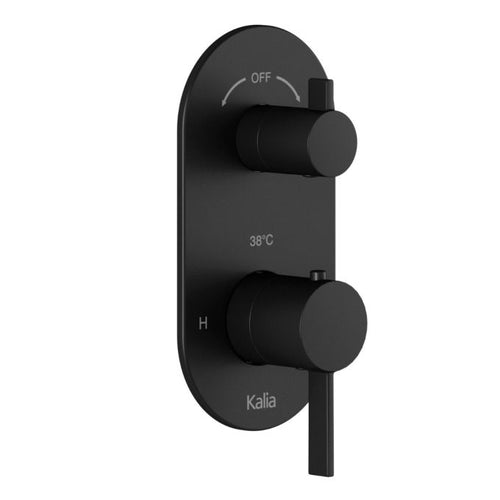 Kalia ROUNDONE 3-way AQUATONIK type T/P 1/2“ valve with diverter and decorative trim
