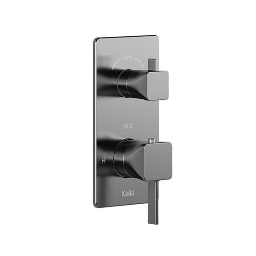 SquareOne™ 2-Way AQUATONIK™ Type T/P 1/2'' Valve with Diverter and Square Decorative Trim