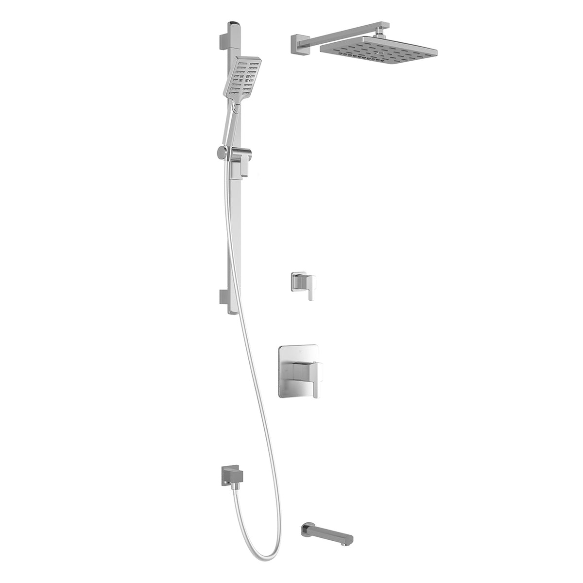 GRAFIK™ TD3 PREMIA (Valves Not Included) : AQUATONIK™ T/P Shower System with Wallarm