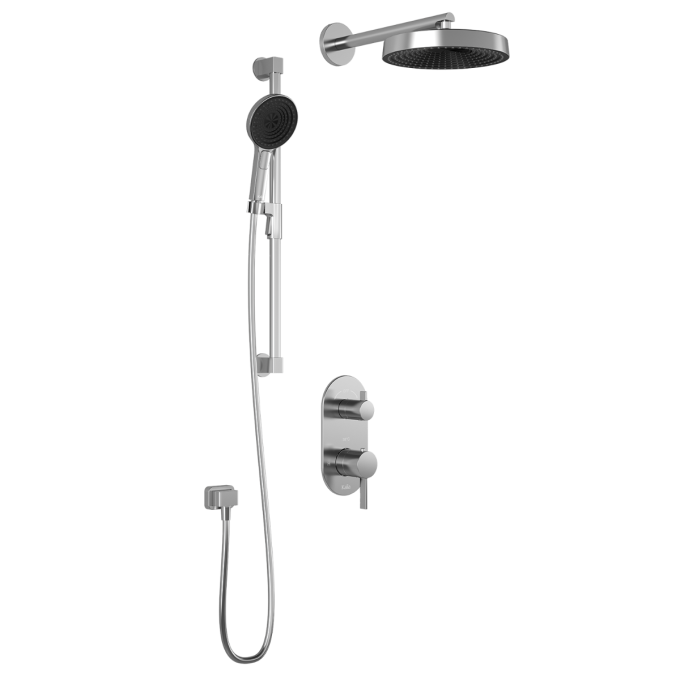 Kalia Premia - RoundOne TD2 Shower system (without valve) - Wall arm -