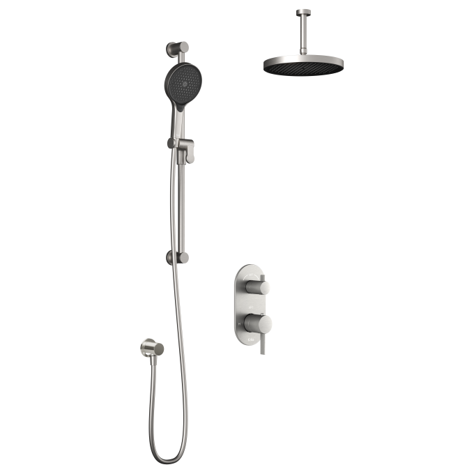 Kalia Plus - RoundOne TD2 Shower system (without valve) - Vertical arm
