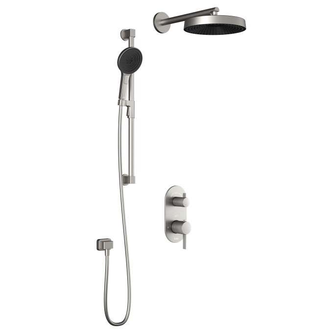 Kalia Premia - RoundOne TD2 Shower system (without valve) - Wall arm -