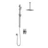 SquareOne™ TCD1 (Valve Not Included) : AQUATONIK™ T/P Coaxial Shower System with Vertical Ceiling Arm