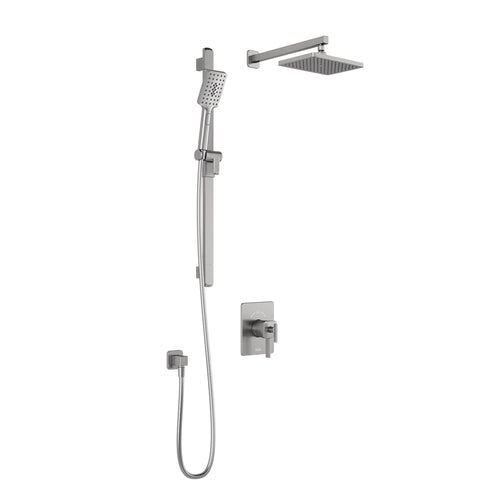 Kalia SquareOne™ TCD1 : AQUATONIK™ T/P Coaxial Shower System with Wall Arm